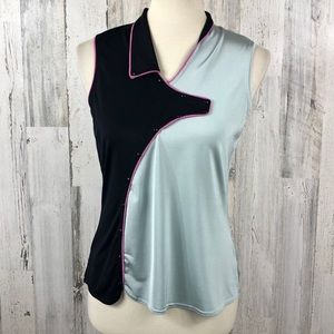 Jamie Sadock Women's Black Tennis Golf Tank Top S